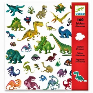 Naklejki Dinozaury 160 szt.