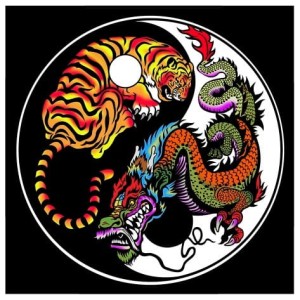 Mandala Yin-Yang Tygrys/Smok